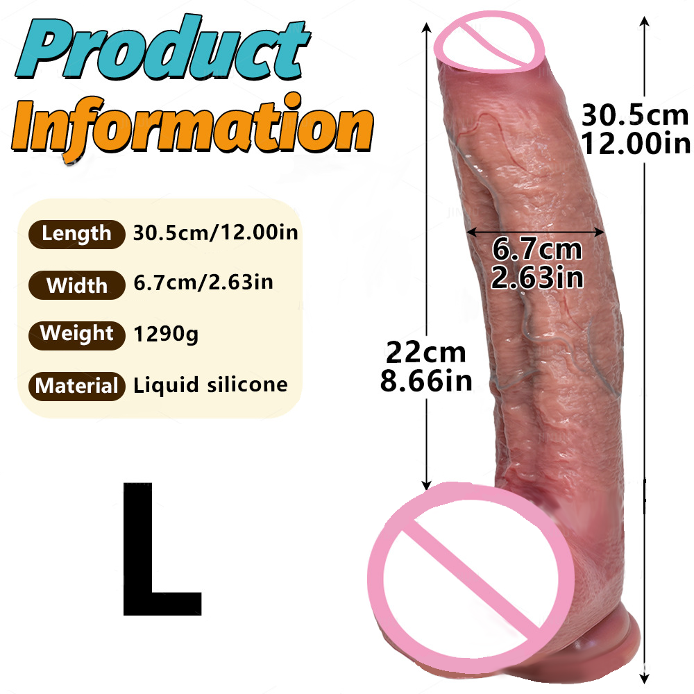 Soft Liquid Silicone Realistic Dildo with Strong Suction Base