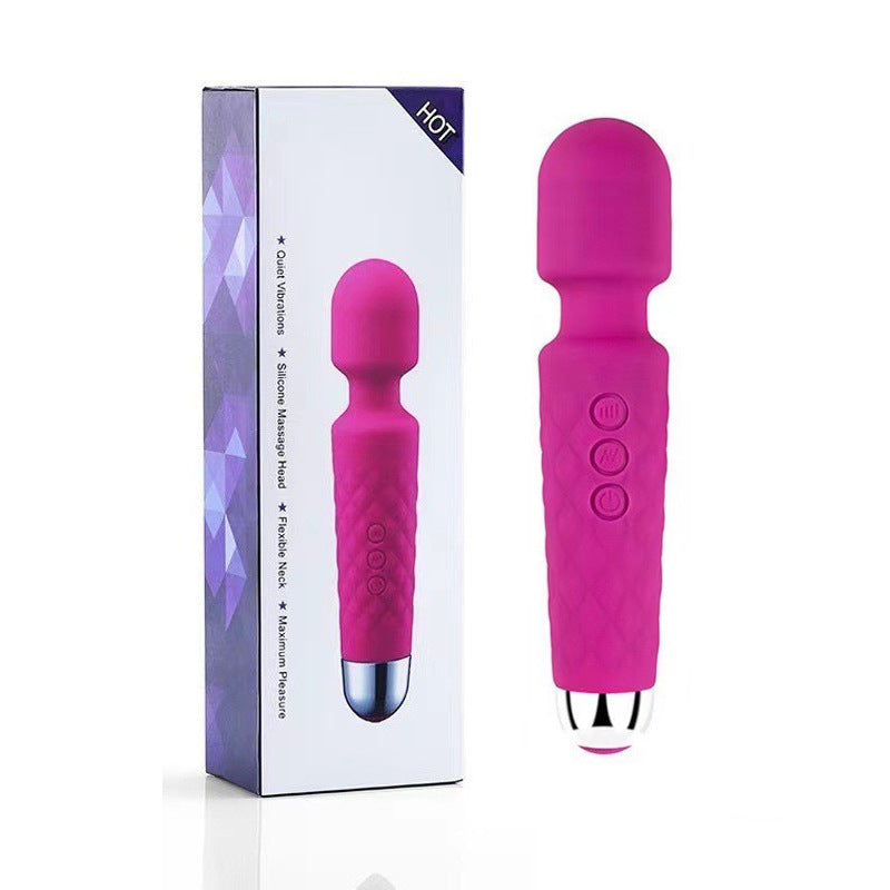 Knight Stick Silicone Wand Massager – Quiet Rechargeable Vibrator