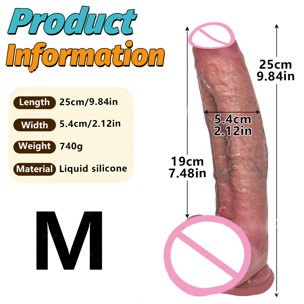 Soft Liquid Silicone Realistic Dildo with Strong Suction Base