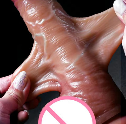 Wearable Realistic Strap-On Silicone Dildo with Panties