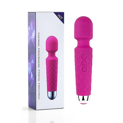 Knight Stick Silicone Wand Massager – Quiet Rechargeable Vibrator