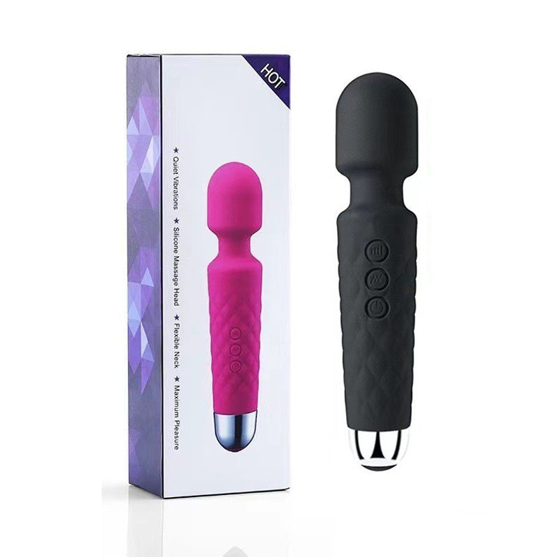 Knight Stick Silicone Wand Massager – Quiet Rechargeable Vibrator