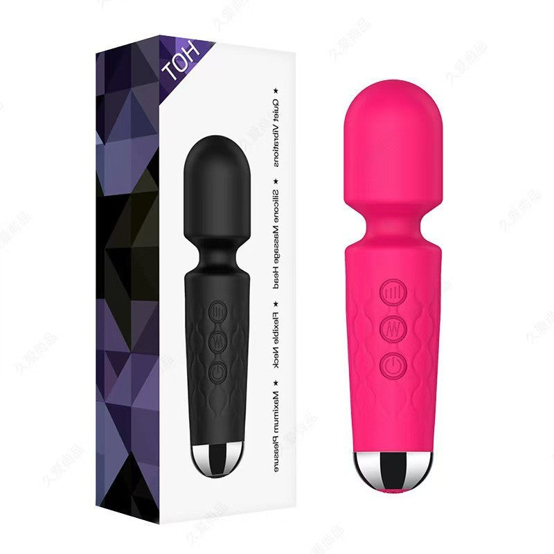 Knight Stick Silicone Wand Massager – Quiet Rechargeable Vibrator