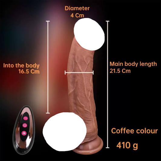 Wireless Remote Realistic Vibrating Dildo with Suction Cup